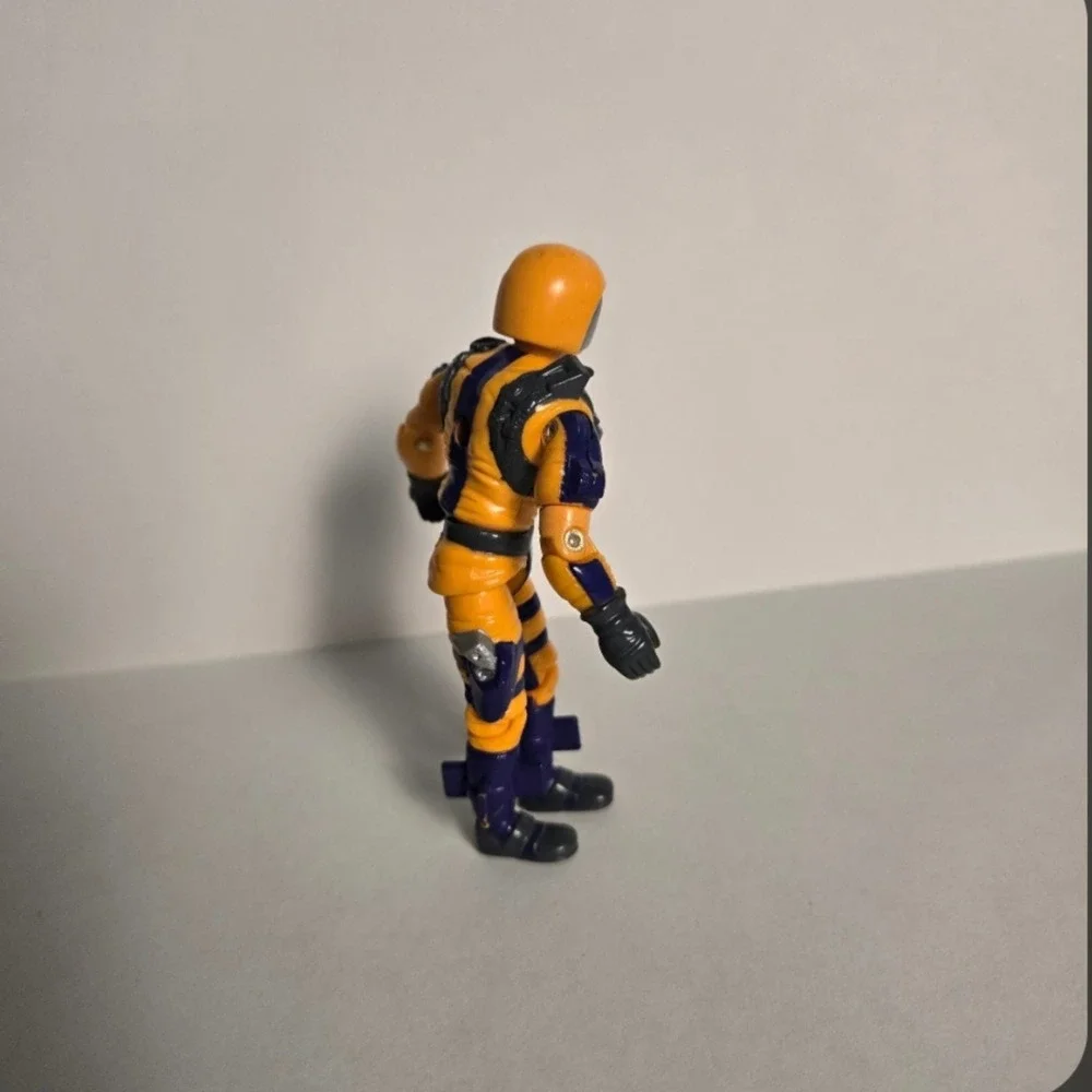 Hasbro GI H.E.A.T Viper 1989‎ T.A.R.G.A.T. Action Figure Orange Purple Vtg Toy